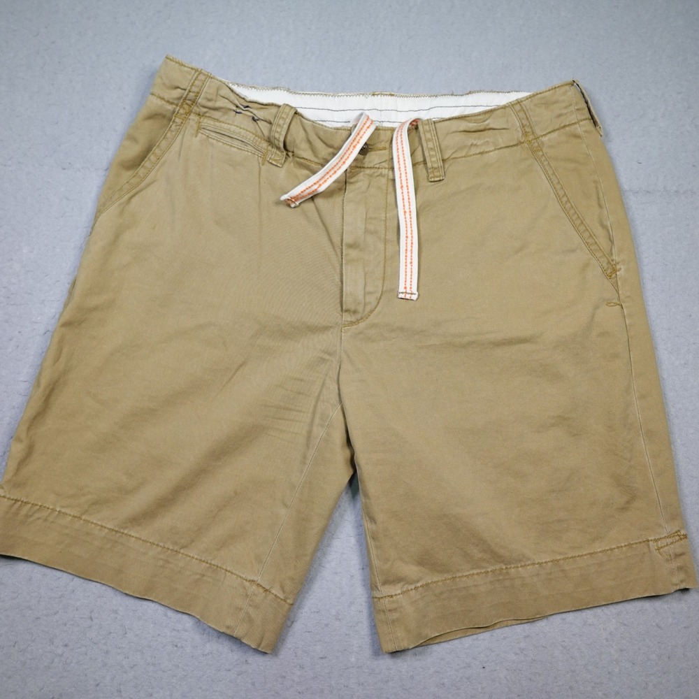 Polo Ralph Lauren Chino Shorts Men 36 Tan Khaki Drawstring Casual Preppy Classic